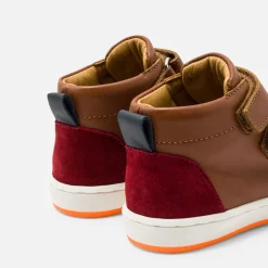 Baby boy smooth leather sneakers