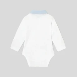 Baby boy bodysuit with Oxford collar