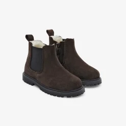 Baby boy Chelsea boots with fur