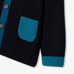 Baby boy color block cardigan
