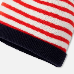 Baby boy hat with pompon