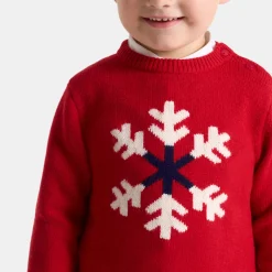 Baby boy intarsia snowflake sweater