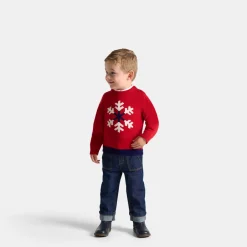 Baby boy intarsia snowflake sweater