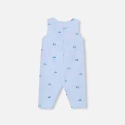Baby boy jumpsuit in Oxford