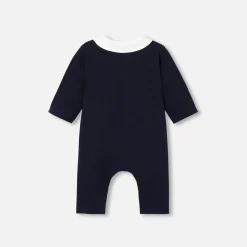 Baby boy jumpsuit in quilted jersey