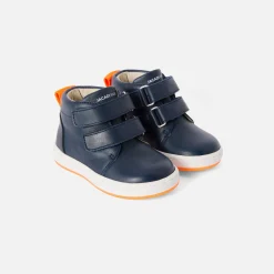 Baby boy smooth leather sneakers