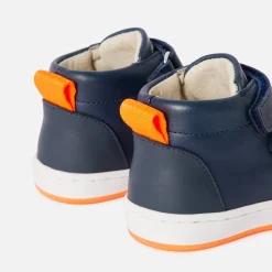Baby boy smooth leather sneakers
