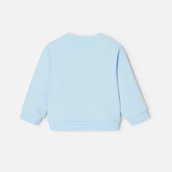 Baby boy sweatshirt in interlock