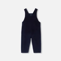 Baby boy velour overalls