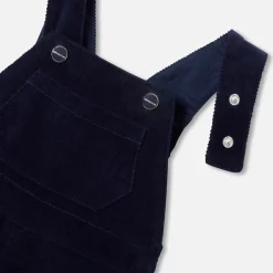 Baby boy velour overalls