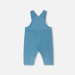 Baby boy velour overalls