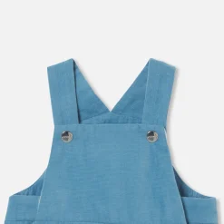 Baby boy velour overalls