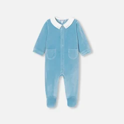 Baby boy velvet pajamas