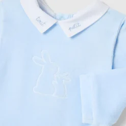 Baby boy velvet pyjamas