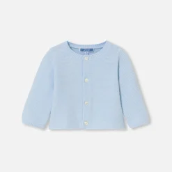 Baby cardigan in garter stitch