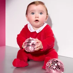 Baby Christmas velvet pajamas