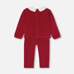 Baby Christmas velvet pajamas