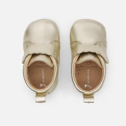 Baby girl iridescent leather slippers