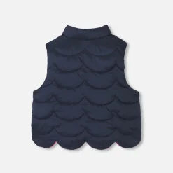 Baby girl reversible sleeveless padded jacket