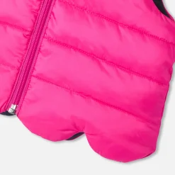 Baby girl reversible sleeveless padded jacket