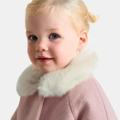 Baby girl coat in wool cloth