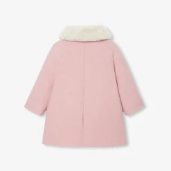 Baby girl coat in wool cloth