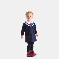 Baby girl denim pinafore dress