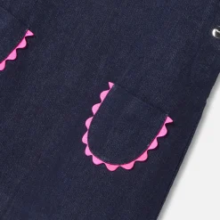 Baby girl denim pinafore dress