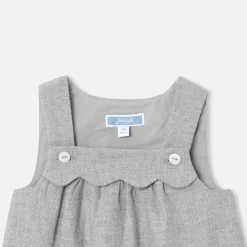 Baby girl flannel pinafore dress