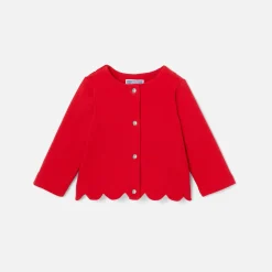 Baby girl fleece cardigan