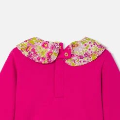 Baby girl fleece sweatshirt