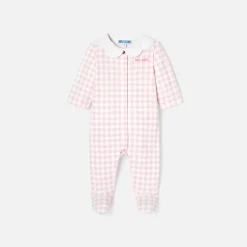 Baby girl gingham print pyjamas