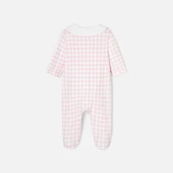 Baby girl gingham print pyjamas