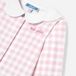 Baby girl gingham print pyjamas