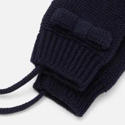Baby girl knitted mittens