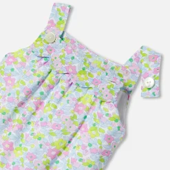 Baby girl overalls in Liberty fabric