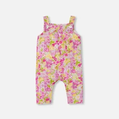 Baby girl overalls in Liberty fabric
