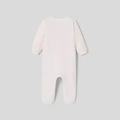 Baby girl pyjamas in velvet bouclette