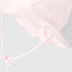 Baby girl scalloped hat