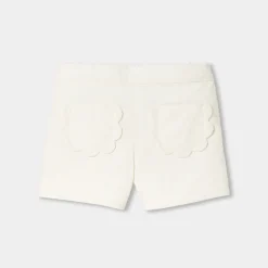 Baby girl shorts in milleraies velvet