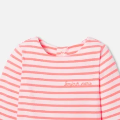 Baby girl striped bodysuit