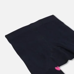 Baby girl tights with tulip heart design