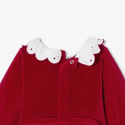 Baby girl velvet Holiday pajamas