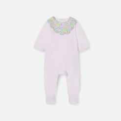 Baby girl velvet pajamas