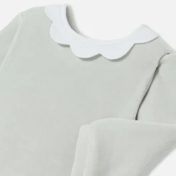 Baby girl velvet pajamas