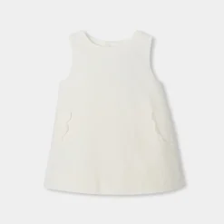 Baby girl velvet pinafore dress