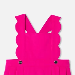 Baby girl velvet pinafore dress