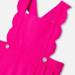 Baby girl velvet pinafore dress