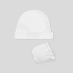 Baby hat and mittens set