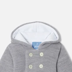 Baby knitted burnous jacket
